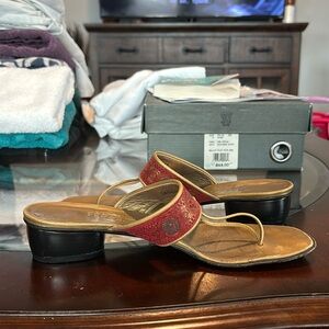 Salvatore Ferragamo Flat Narrow Sandal Size 9